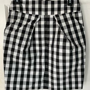 Gingham plaid skirt - Anthropologie